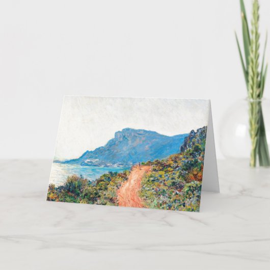 Claude Monet De Corniche bij Monaco Kaart (Voorkant)