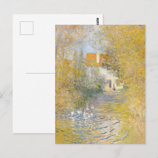 Claude Monet De Duck Vijver Schilderij Art Print Briefkaart (Voorkant / Achterkant)