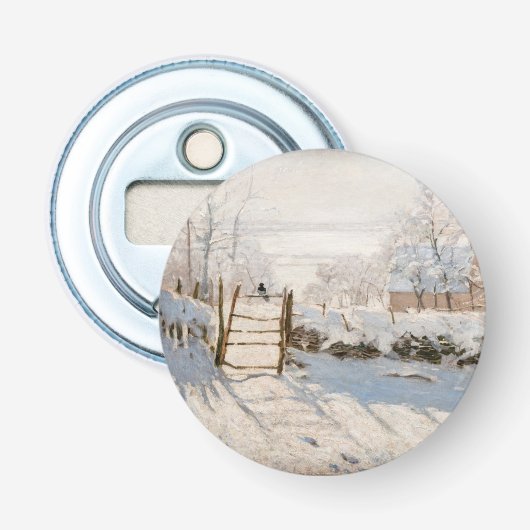 Claude Monet - De Ekster Button Flesopener (Voorkant)