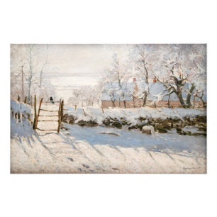 Claude Monet - De Ekster Foto Afdruk