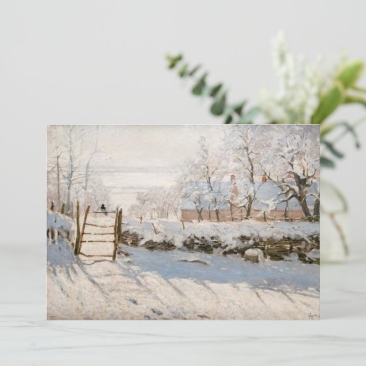 Claude Monet - De Ekster Kaart (Staand voorkant)