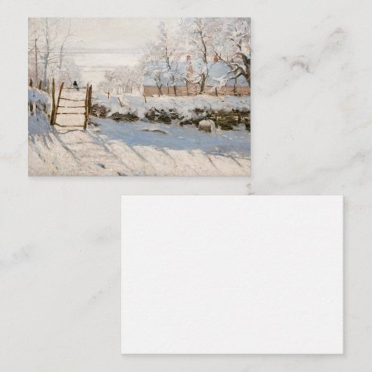 Claude Monet - De Ekster Notitiekaartje (Voorkant / Achterkant)