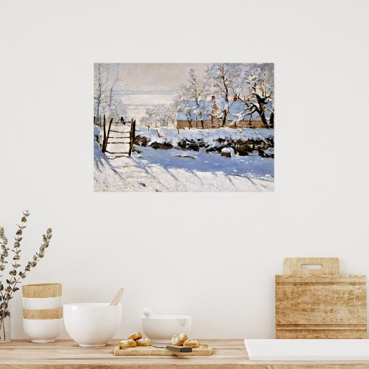 Claude Monet - De Ekster Poster (Keuken)