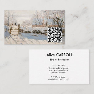 Claude Monet - De Ekster - QR Code Visitekaartje
