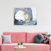 Claude Monet | De Etretat van Manneporte Canvas Afdruk (Insitu (Woonkamer))