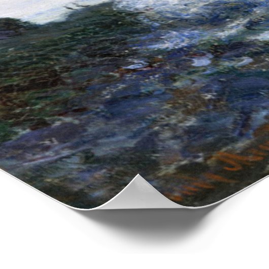 Claude Monet | De Etretat van Manneporte Poster (Hoek)