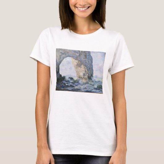 Claude Monet | De Etretat van Manneporte T-shirt (Voorkant)