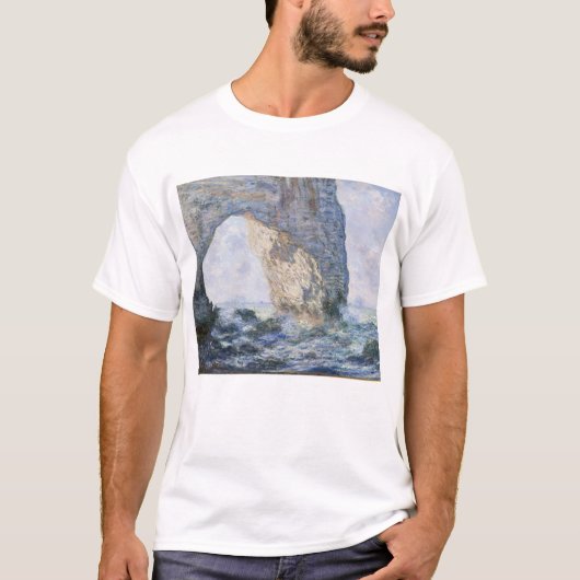 Claude Monet | De Etretat van Manneporte T-shirt (Voorkant)