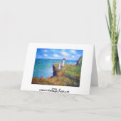 Claude Monet: De Gang van de klip in Pourville Kaart (Achterkant)