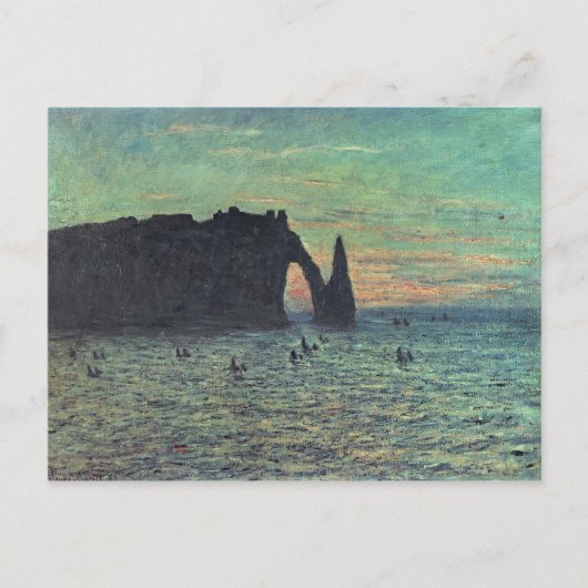 Claude Monet | De holle naald in Etretat, 1883 Briefkaart (Voorkant)