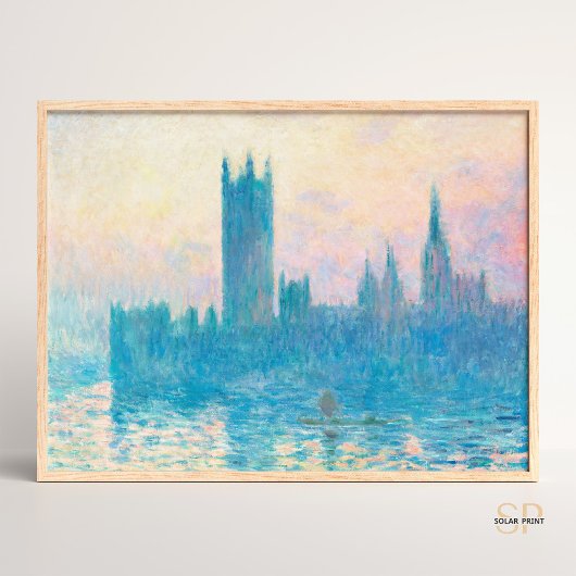 Claude Monet De huizen van het parlement, Sunset A Poster