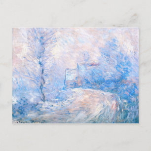 Claude Monet De ingang van Giverny onder sneeuw Briefkaart