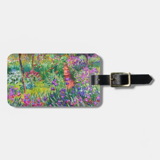 Claude Monet De Iris Garden in Giverny Bagagelabel (Voorkant horizontaal)