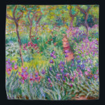 Claude Monet - De Iris Garden in Giverny Bandana<br><div class="desc">The Iris Garden at Giverny / The Artists's Garden at Giverny - Claude Monet,  1899-1900</div>
