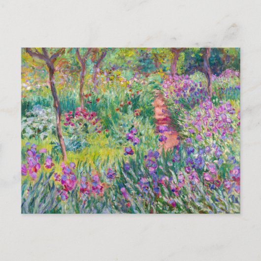Claude Monet - De Iris Garden in Giverny Briefkaart (Voorkant)
