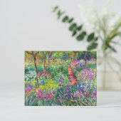Claude Monet De Iris Garden in Giverny Briefkaart (Staand voorkant)