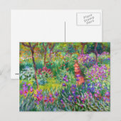 Claude Monet De Iris Garden in Giverny Briefkaart (Voorkant / Achterkant)