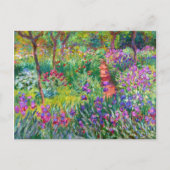 Claude Monet De Iris Garden in Giverny Briefkaart (Voorkant)