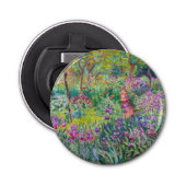 Claude Monet - De Iris Garden in Giverny Button Flesopener (Voorkant)