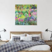 Claude Monet: De Iris Garden in Giverny Canvas Afdruk (Insitu (Slaapkamer))