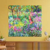 Claude Monet: De Iris Garden in Giverny Canvas Afdruk (Insitu (Woonkamer))