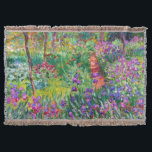 Claude Monet: De Iris Garden in Giverny Deken<br><div class="desc">Een charmante klassieke deken met de irisgarde in Giverny,  geschilderd door de Franse impressionistische schilder Claude Monet.</div>