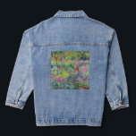Claude Monet - De Iris Garden in Giverny Denim Jacket<br><div class="desc">The Iris Garden at Giverny / The Artists's Garden at Giverny - Claude Monet,  1899-1900</div>