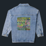 Claude Monet - De Iris Garden in Giverny Denim Jacket<br><div class="desc">The Iris Garden at Giverny / The Artists's Garden at Giverny - Claude Monet,  1899-1900</div>