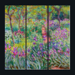 Claude Monet - De Iris Garden in Giverny Drieluik<br><div class="desc">The Iris Garden at Giverny / The Artists's Garden at Giverny - Claude Monet,  1899-1900</div>