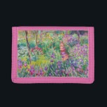Claude Monet - De Iris Garden in Giverny Drievoud Portemonnee<br><div class="desc">The Iris Garden at Giverny / The Artists's Garden at Giverny - Claude Monet,  1899-1900</div>