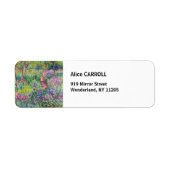 Claude Monet - De Iris Garden in Giverny Etiket (Voorkant)
