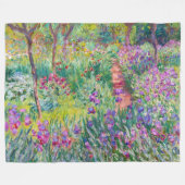 Claude Monet - De Iris Garden in Giverny Fleece Deken (Voorkant (Horizontaal))