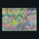 Claude Monet - De Iris Garden in Giverny Gelamineerde Placemat<br><div class="desc">The Iris Garden at Giverny / The Artists's Garden at Giverny - Claude Monet,  1899-1900</div>