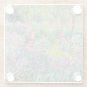 Claude Monet - De Iris Garden in Giverny Glazen Onderzetter (Achterkant)