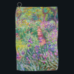 Claude Monet - De Iris Garden in Giverny Golfhanddoek<br><div class="desc">The Iris Garden at Giverny / The Artists's Garden at Giverny - Claude Monet,  1899-1900</div>