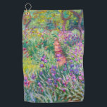 Claude Monet - De Iris Garden in Giverny Golfhanddoek<br><div class="desc">The Iris Garden at Giverny / The Artists's Garden at Giverny - Claude Monet,  1899-1900</div>