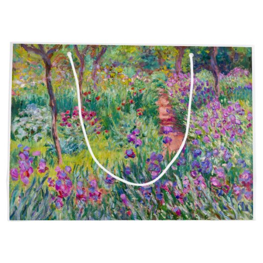 Claude Monet - De Iris Garden in Giverny Groot Cadeauzakje (Achterkant)