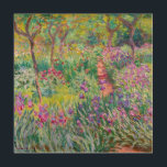 Claude Monet - De Iris Garden in Giverny Hout Afdruk<br><div class="desc">The Iris Garden at Giverny / The Artists's Garden at Giverny - Claude Monet,  1899-1900</div>