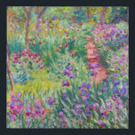 Claude Monet - De Iris Garden in Giverny Imitatie Canvas Print<br><div class="desc">The Iris Garden at Giverny / The Artists's Garden at Giverny - Claude Monet,  1899-1900</div>