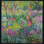 Claude Monet: De Iris Garden in Giverny Katoenen Servet<br><div class="desc">Een kleurrijke set van vier klassieke luiers met de iristuin in Giverny,  geschilderd door de Franse impressionistische schilder Claude Monet.</div>