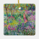 Claude Monet - De Iris Garden in Giverny Keramisch Ornament<br><div class="desc">The Iris Garden at Giverny / The Artists's Garden at Giverny - Claude Monet,  1899-1900</div>