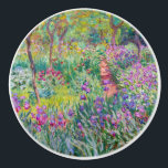 Claude Monet - De Iris Garden in Giverny Keramische Knop<br><div class="desc">The Iris Garden at Giverny / The Artists's Garden at Giverny - Claude Monet,  1899-1900</div>