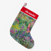 Claude Monet - De Iris Garden in Giverny Kleine Kerstsok (Voorkant (Hangend))