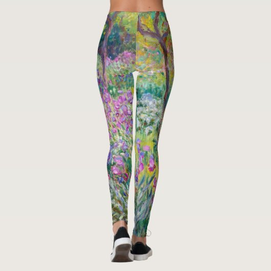 Claude Monet - De Iris Garden in Giverny Leggings (Achterkant)