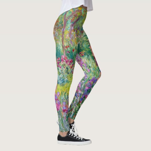 Claude Monet - De Iris Garden in Giverny Leggings (Rechts)