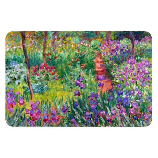 Claude Monet: De Iris Garden in Giverny Magneet (Horizontaal)