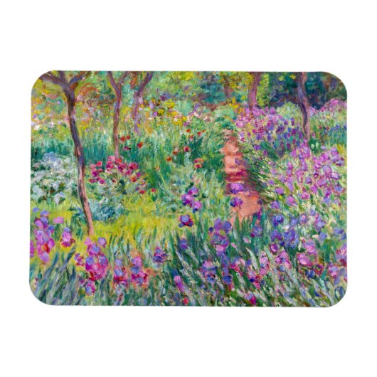 Claude Monet - De Iris Garden in Giverny Magneet (Horizontaal)