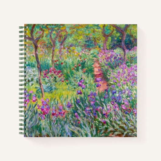 Claude Monet - De Iris Garden in Giverny Notitieboek (Voorkant)