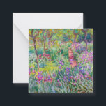 Claude Monet - De Iris Garden in Giverny Notitiekaartje<br><div class="desc">The Iris Garden at Giverny / The Artists's Garden at Giverny - Claude Monet,  1899-1900</div>