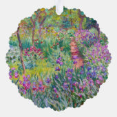 Claude Monet - De Iris Garden in Giverny Ornament Kaart (Achterkant)